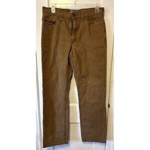 CE Schmidt Pants Mens 36x34 Brown Duck Canvas Relaxed Fit Comfort Flex Workwear